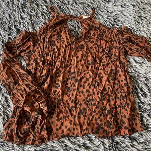 Cheetah dress top